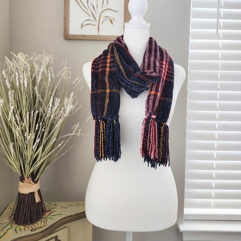 Charter Club Scarf - Deep Blue - Multicolor